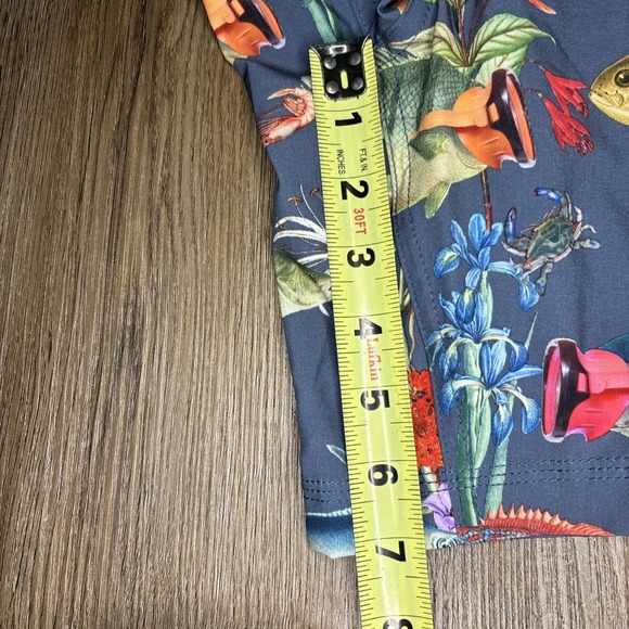 Saxx Betawave 2N1 Boardie 17" Men's 34 Swim Trunks Shorts Ballpark Pouch Fish - Picture 12 of 13